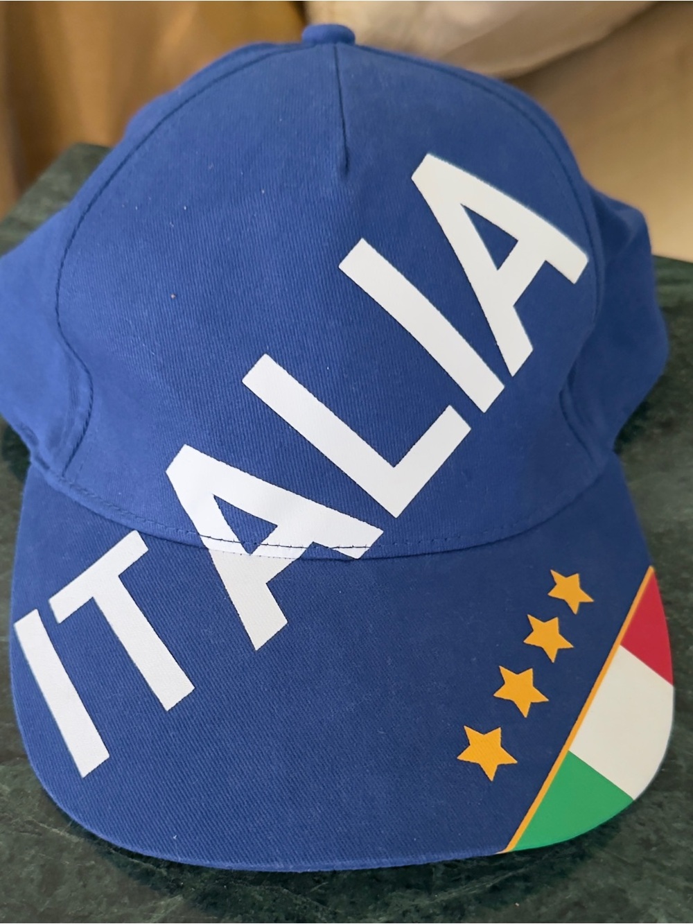 New (no tags) ITALIA Shield & Stars Unisex Adjustable Ball Cap